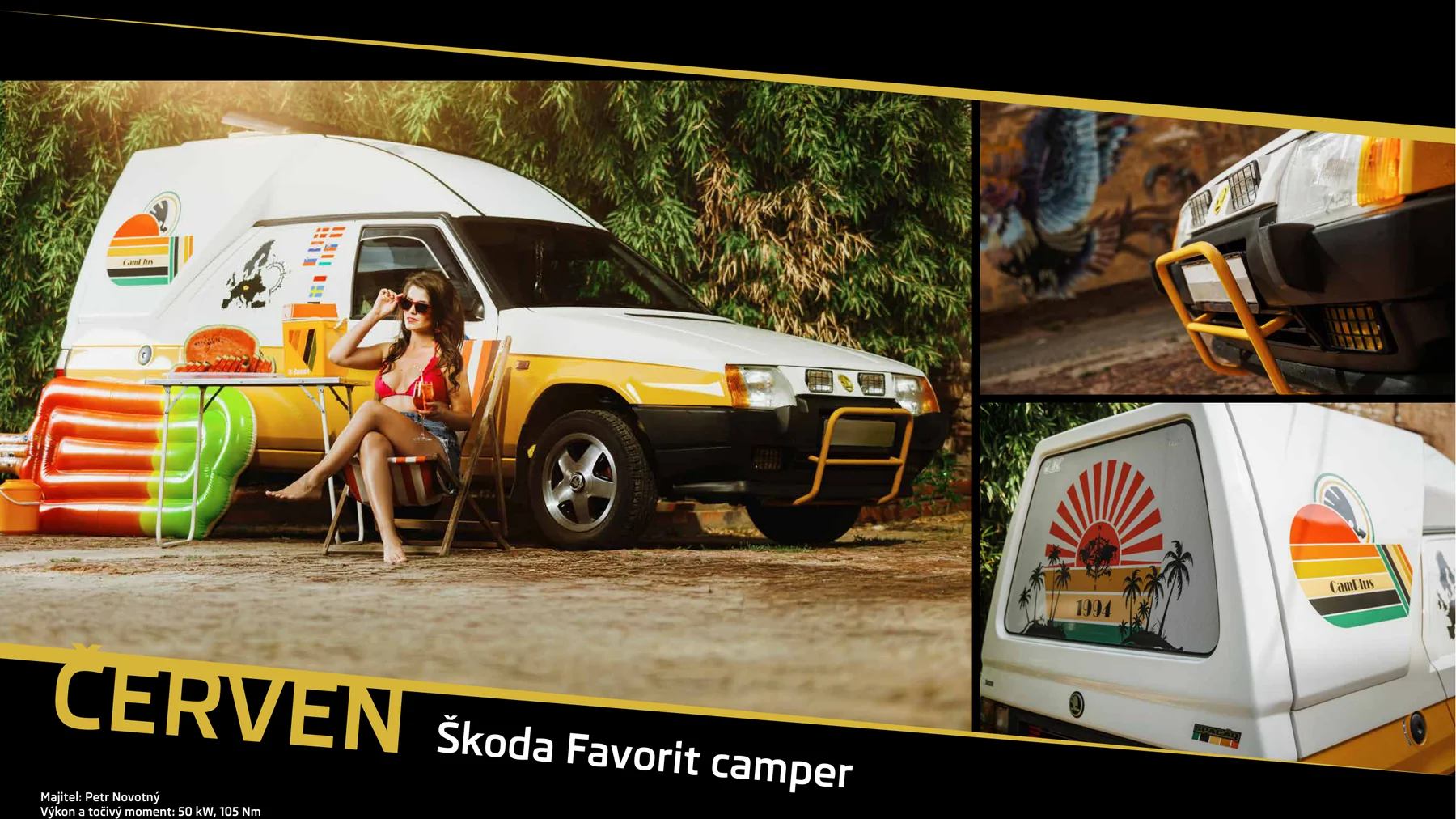 Škoda Favorit camper pro cestování
