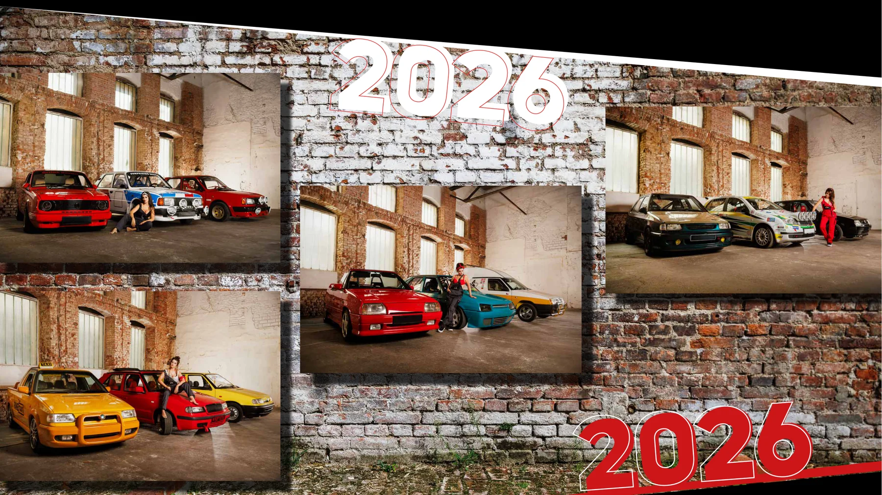 Titulní strana kalendáře Škoda 2026 od SP-EL