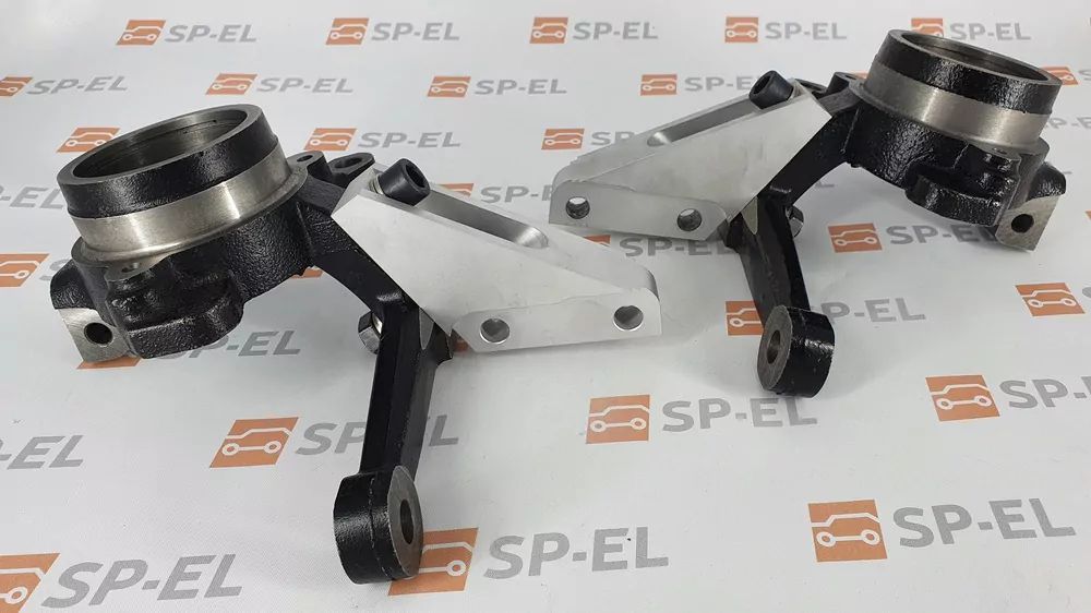 Sportovní / závodní těhlice s adaptéry Škoda Felicia - pro tlumiče TA Technix pro Golf 1 - pro vozy bez ABS!