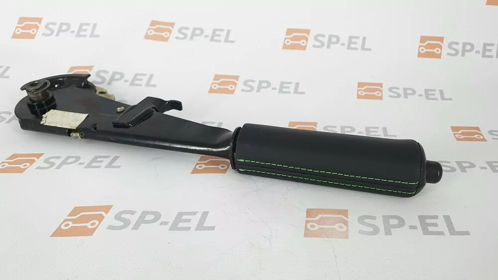 Ruční brzda Felicia - černá kůže - světle zelená