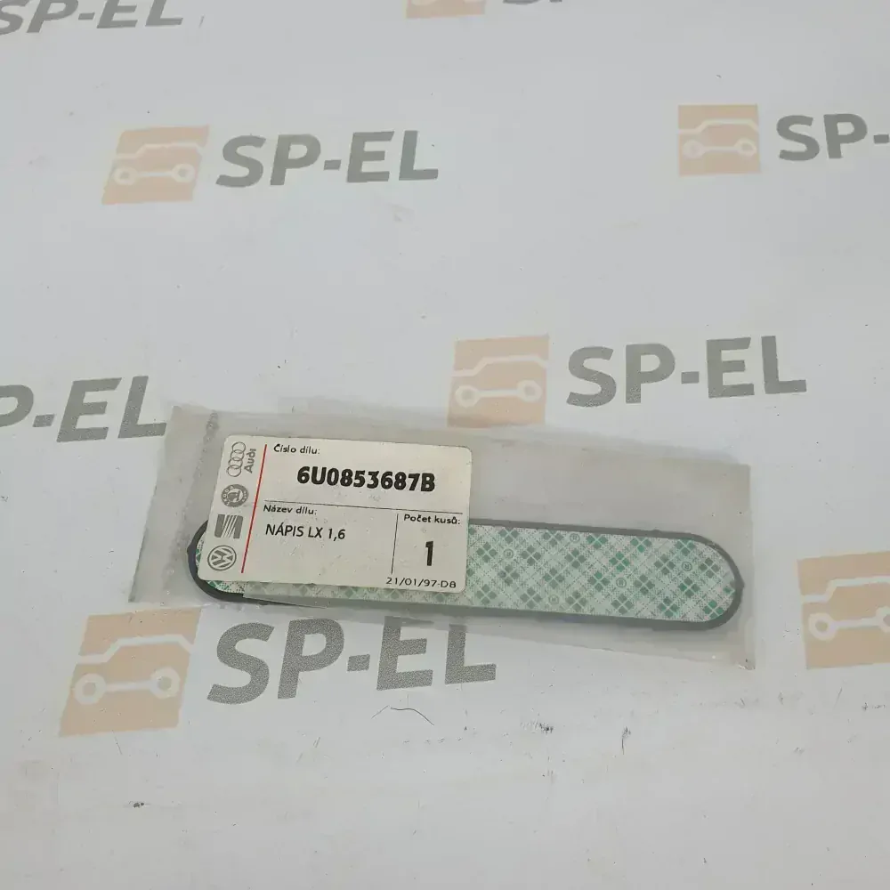Štítek na 5. dveře Škoda Felicia  LX 1.6
