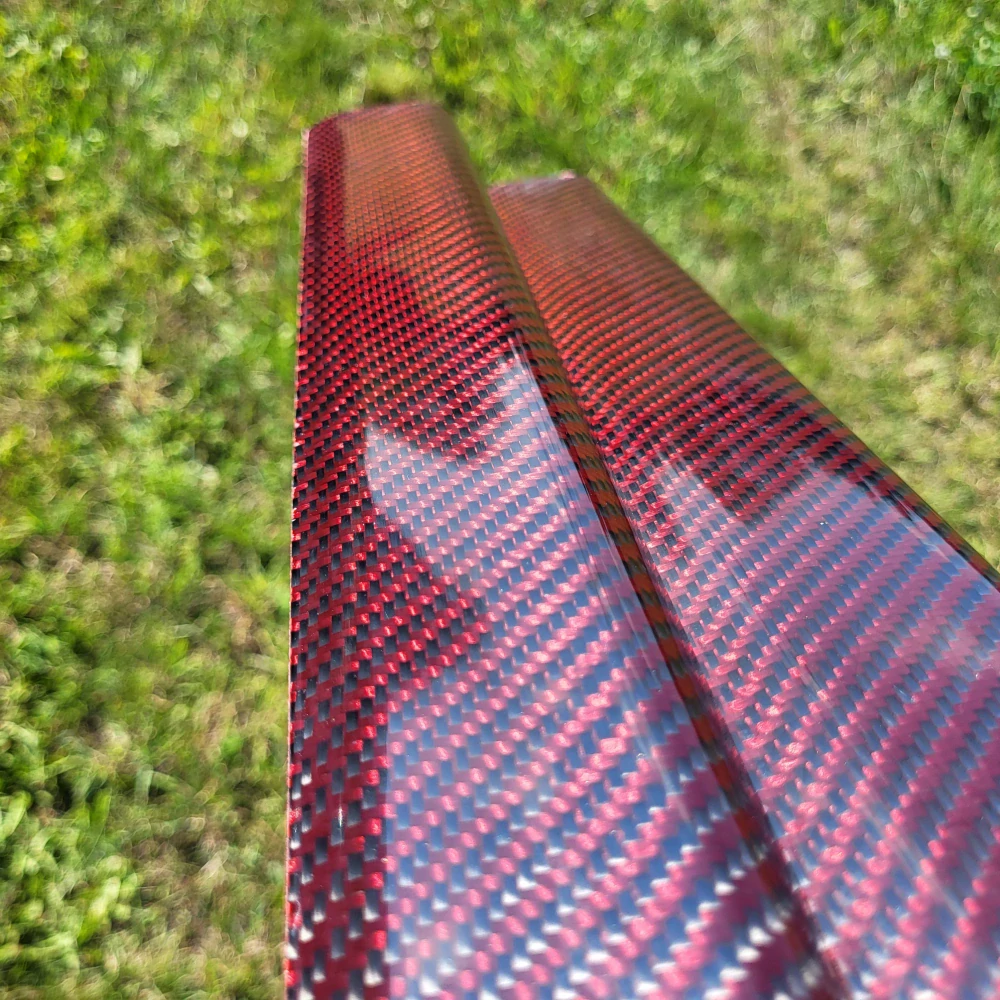 Kompozitní ochrana prahu / prahové lišty Škoda Felicia - červený karbon kevlar