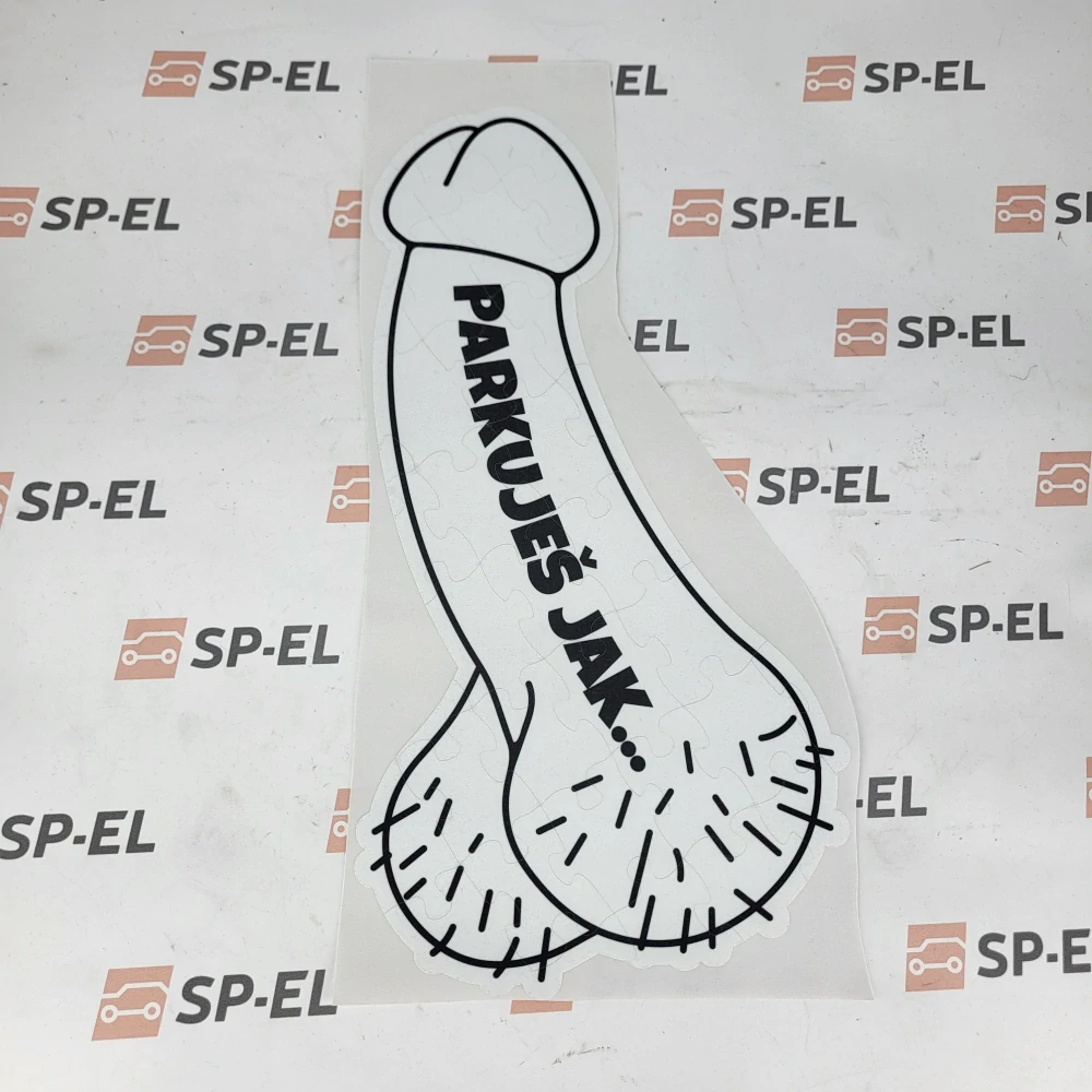 Samolepka "Parkuješ jak ..." - pro kluky