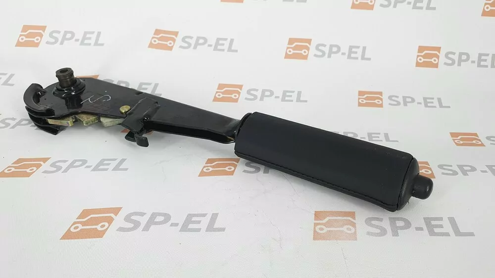 Ruční brzda Felicia - černá kůže - světle zelená