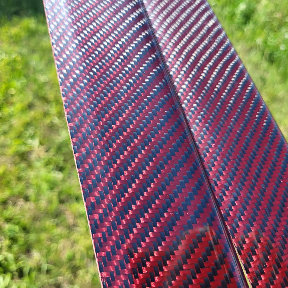 Kompozitní ochrana prahu / prahové lišty Škoda Felicia - červený karbon kevlar