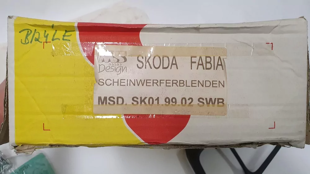 MS Design kryty předních světel (brýle) Fabia 1
