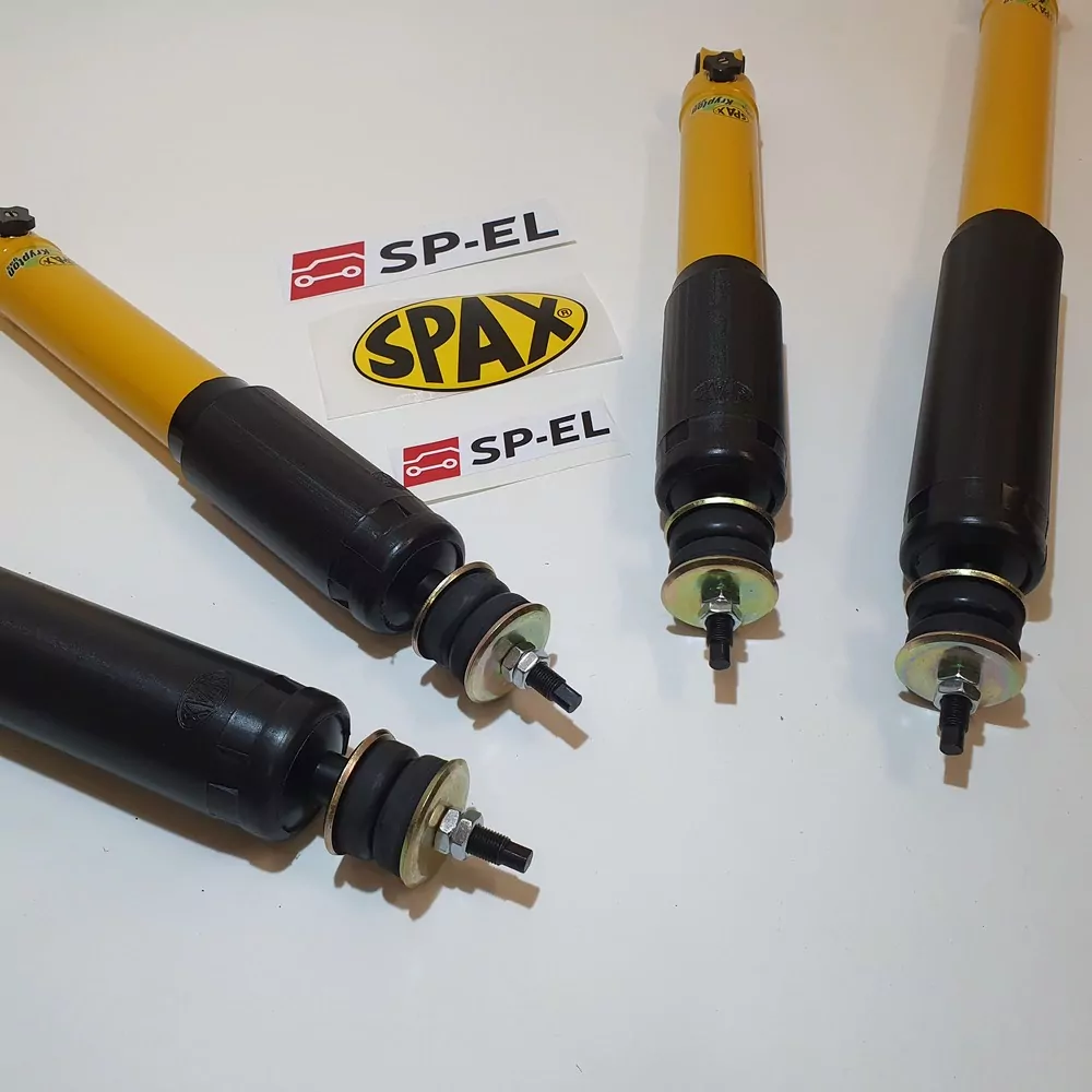 SPAX - Škoda 1000 MB, 1100 MB, 100, 105, 110, 120, 130 sada přední a zadní tuhostně nastavitelné tlumiče