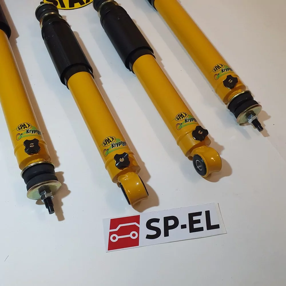 SPAX - Škoda 105, 120, 130 M - kompletní sada tuhostně nastavitelných tlumičů a pružin