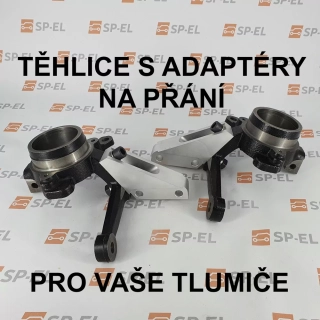 Sportovní / závodní těhlice s adaptéry Škoda Felicia s ABS - úprava shodná s homologovanou úpravou pro sk. A