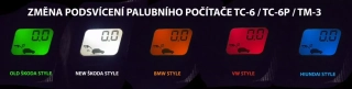Změna podsvícení palubního počítače APRI (Felicia)