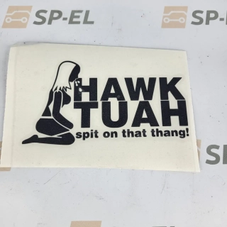 HAWK TUAH nálepka černá