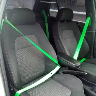 Bezpečnostní pásy - sada 5 ks - Fabia 1 - zelená
